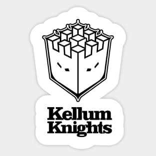Kellum Knights Badge Black Print Sticker